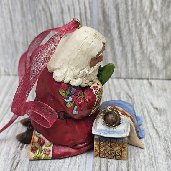 Jim‎ Shore Heartwood Creek Santa Praying Baby Jesus Nativity Ornament 4013899 - Picture 4 of 6